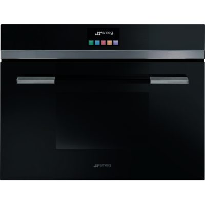 Smeg Linea SF4140MCN 45cm Height Compact Combination Microwave Oven in Black Smeg Linea SF4140MCN 45cm Height Compact Combination Microwave Oven in Black